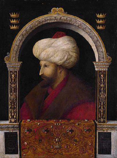 Gentile Bellini Portrait of Mehmed II by Venetian artist Gentile Bellini Germany oil painting art